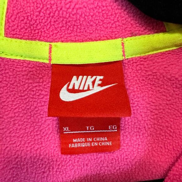 Nike Girls Soft Shell Jacket XL Gray Pink Full Zip Lightweight - Picture 3 of 9